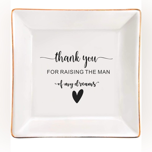 Mother of the Groom Ceramic Trinket Jewelry Plate - Picture 1 of 8